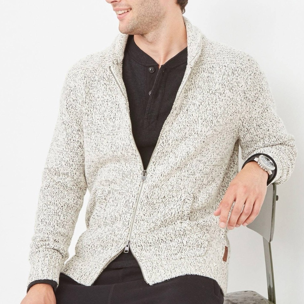 [Roots] Snowy Fox Zip Cardigan - S